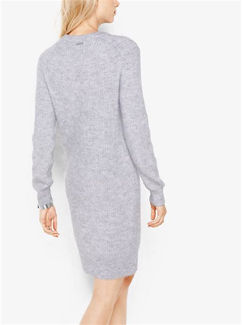 michael michael kors mohair ribbed sweater dress|Michael Kors Mohair Ribbed Sweater Dress Size XS .